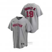 Camiseta Beisbol Hombre Boston Red Sox Jackie Bradley Jr. Replica Road Gris