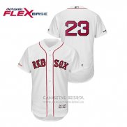 Camiseta Beisbol Hombre Boston Red Sox Michael Chavis Flex Base Autentico Collezione Blanco