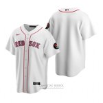 Camiseta Beisbol Hombre Boston Red Sox Replica Blanco2