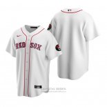 Camiseta Beisbol Hombre Boston Red Sox Replica Blanco2