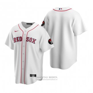 Camiseta Beisbol Hombre Boston Red Sox Replica Blanco2