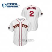 Camiseta Beisbol Hombre Boston Red Sox Xander Bogaerts 2019 Gold Program Cool Base Blanco