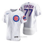 Camiseta Beisbol Hombre Chicago Cubs Clint Frazier Autentico Primera Blanco
