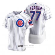 Camiseta Beisbol Hombre Chicago Cubs Clint Frazier Autentico Primera Blanco