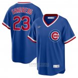 Camiseta Beisbol Hombre Chicago Cubs Ryne Sandberg Road Cooperstown Collection Azul