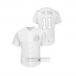 Camiseta Beisbol Hombre Chicago Cubs Yu Darvish 2019 Players Weekend Yu San Replica Blanco