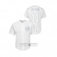 Camiseta Beisbol Hombre Chicago Cubs Yu Darvish 2019 Players Weekend Yu San Replica Blanco
