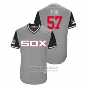 Camiseta Beisbol Hombre Chicago White Sox Jace Fry 2018 LLWS Players Weekend Foo Gris