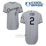 Camiseta Beisbol Hombre Chicago White Sox Nellie Fox 2 Gris Cool Base