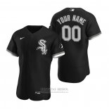 Camiseta Beisbol Hombre Chicago White Sox Personalizada Autentico 2020 Alterno Negro