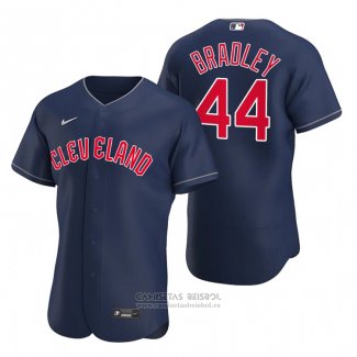 Camiseta Beisbol Hombre Cleveland Guardians Bobby Bradley Autentico Alterno Azul