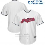 Camiseta Beisbol Hombre Cleveland Indians 2017 Estrellas y Rayas Blanco Cool Base