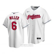 Camiseta Beisbol Hombre Cleveland Indians Owen Miller Replica Blanco