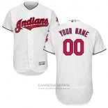 Camiseta Beisbol Hombre Cleveland Indians Personalizada Blanco