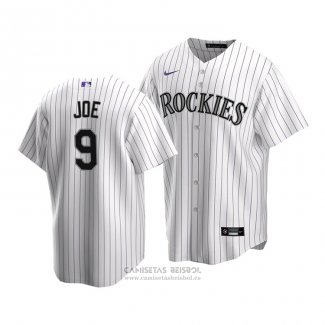 Camiseta Beisbol Hombre Colorado Rockies Connor Joe Replica Blanco