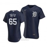Camiseta Beisbol Hombre Detroit Tigers Gregory Soto Autentico Alterno Azul
