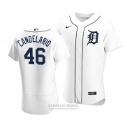 Camiseta Beisbol Hombre Detroit Tigers Jeimer Candelario Autentico Primera Blanco