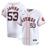 Camiseta Beisbol Hombre Houston Astros Cristian Javier Primera Limited Blanco