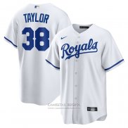 Camiseta Beisbol Hombre Kansas City Royals Josh Taylor Primera Replica Blanco