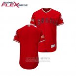 Camiseta Beisbol Hombre Los Angeles Angels 2018 Stars & Stripes Flex Base Scarlet