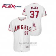 Camiseta Beisbol Hombre Los Angeles Angels Cody Allen 150th Aniversario Patch Flex Base Blanco