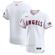 Camiseta Beisbol Hombre Los Angeles Angels Elite Primera Blanco