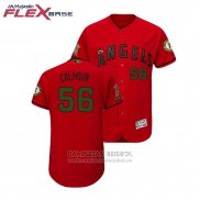 Camiseta Beisbol Hombre Los Angeles Angels Kole Calhoun 2018 Dia de los Caidos Flex Base Scarlet