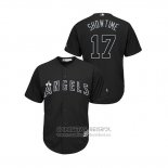 Camiseta Beisbol Hombre Los Angeles Angels Shohei Ohtani 2019 Players Weekend Showtime Replica Negro
