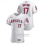 Camiseta Beisbol Hombre Los Angeles Angels Shohei Ohtani Autentico Blanco