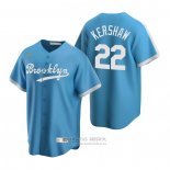 Camiseta Beisbol Hombre Los Angeles Dodgers Clayton Kershaw Cooperstown Collection Alterno Azul