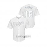 Camiseta Beisbol Hombre Los Angeles Dodgers Kenta Maeda 2019 Players Weekend Maeken Replica Blanco