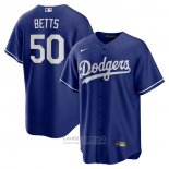 Camiseta Beisbol Hombre Los Angeles Dodgers Mookie Betts Alterno Replica Azul
