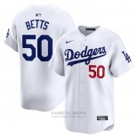 Camiseta Beisbol Hombre Los Angeles Dodgers Mookie Betts Primera Limited Blanco