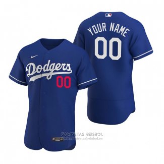 Camiseta Beisbol Hombre Los Angeles Dodgers Personalizada Autentico 2020 Alterno Azul