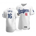 Camiseta Beisbol Hombre Los Angeles Dodgers Will Smith 2020 Autentico Primera Blanco