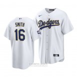 Camiseta Beisbol Hombre Los Angeles Dodgers Will Smith 2021 Gold Program Replica Blanco