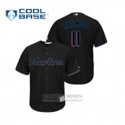 Camiseta Beisbol Hombre Miami Marlins J.t. Realmuto Cool Base Alterno 2019 Negro