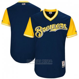 Camiseta Beisbol Hombre Milwaukee Brewers 2017 Little League World Series Azul