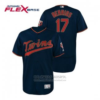 Camiseta Beisbol Hombre Minnesota Twins Jose Berrios Flex Base Autentico Collezione Alterno Azul