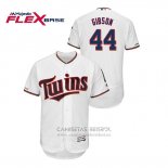 Camiseta Beisbol Hombre Minnesota Twins Kyle Gibson 150th Aniversario Patch Flex Base Blanco