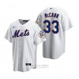 Camiseta Beisbol Hombre New York Mets James Mccann Replica Blanco