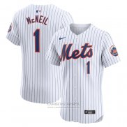 Camiseta Beisbol Hombre New York Mets Jeff McNeil Primera Elite Blanco