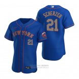 Camiseta Beisbol Hombre New York Mets Max Scherzer Autentico Azul