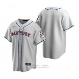Camiseta Beisbol Hombre New York Mets Replica Gris