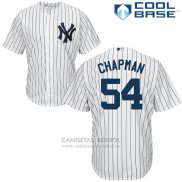 Camiseta Beisbol Hombre New York Yankees Aroldis Chapman Blanco Azul Cool Base
