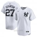 Camiseta Beisbol Hombre New York Yankees Giancarlo Stanton Primera Limited Blanco