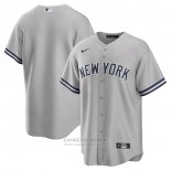 Camiseta Beisbol Hombre New York Yankees Road Replica Gris