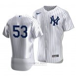 Camiseta Beisbol Hombre New York Yankees Zack Britton Autentico Primera Blanco