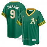 Camiseta Beisbol Hombre Oakland Athletics Reggie Jackson Road Cooperstown Collection Verde