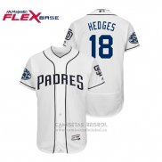 Camiseta Beisbol Hombre Padres Austin Hedges 50th Aniversario Primera Flex Base Blanco